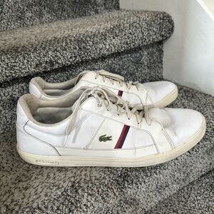 Lacoste Sport Men’s white sneaker athletic tennis shoes huge size 17